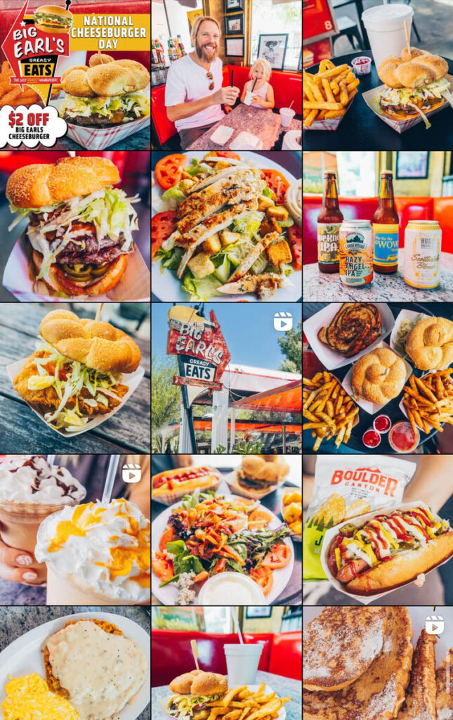 Big Earl's social media posts