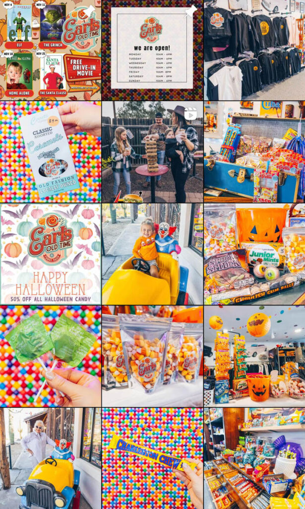 Earls Old Time social media posts