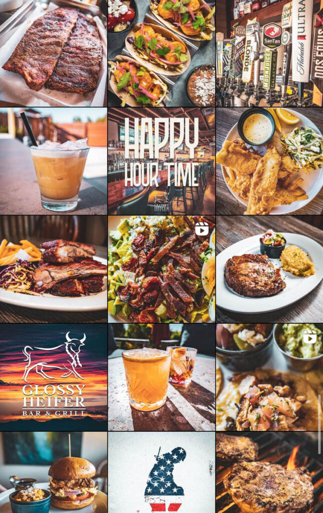 Glossy Heifer social media posts